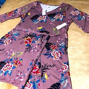 Faux Wrap Dress NWT